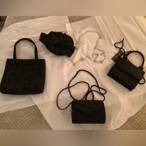 WINNER’S CHOICE!! Elegant Black Beaded Women's Handbags